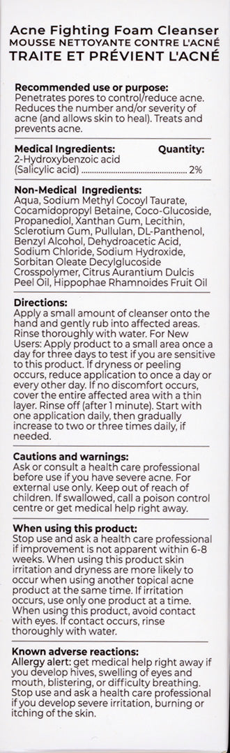 TANK NATION Acne Treatment Face Wash - Foaming Cleanser for Acne Control and Reducing - Wash Acne Fighting - Non-Drying Sea Buckthorn Oil Acne Cleanser - Fresh Scented Acne Face Wash 100ml