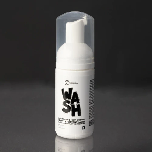 TANK NATION Acne Treatment Face Wash - Foaming Cleanser for Acne Control and Reducing - Wash Acne Fighting - Non-Drying Sea Buckthorn Oil Acne Cleanser - Fresh Scented Acne Face Wash 100ml